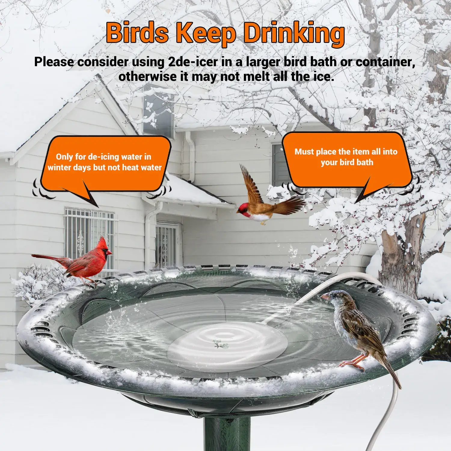 BIRD BATH HEATER USER MANUAL